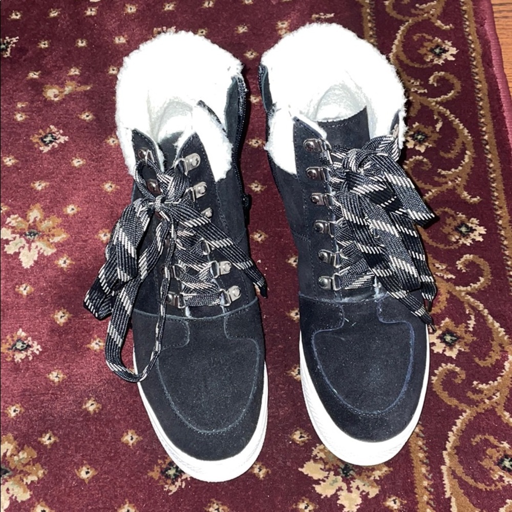 Steve Madden Lace Up Wedge Sneakers